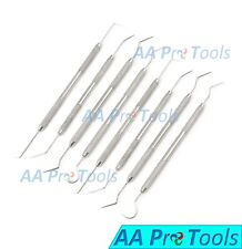 Professional 8 Dental Probe Pick Picks Tool Instrument Eight Pieces Set Pick