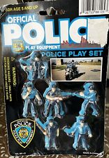 Official Police Play Equipment Play Set W6 Policemen In Various Poses Wweapons