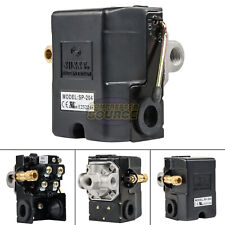 Heavy Duty 25 Amp Air Compressor Pressure Switch Control Valve 95-125 Psi 4 Port