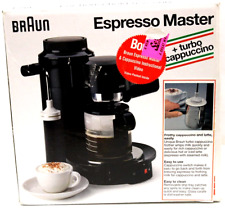 Braun Espresso Master Turbo Cappuccino Video Easy Switch Clean Drip Tray