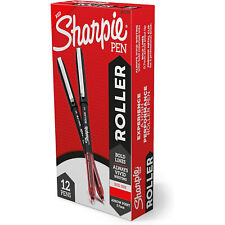 Sharpie Rollerball Pen Arrow Point 0.7mm Pen For Bold Lines Red Ink 12 Count
