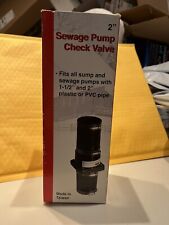 Sewage Pump Check Valve 2. Fits All Sump And Sewage Pumps 1-12 Amd 2 Plastic