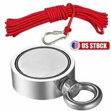 700lbs Super Strong Double Sided Neodymium Fishing Magnet Power Pulling Force