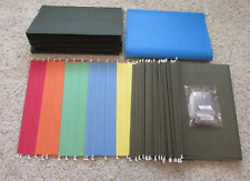 43 Hanging File Folders Legal Size Std Green Assorted Colors Extra Capacity