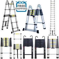 Telescoping Ladder 10ft-20ft Folding Ladder Aluminum Extension Ladders Hooks