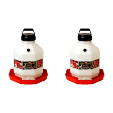 Little Giant Ppf5 5 Gallon Automatic Poultry Waterer For Chickens Red 2 Pack