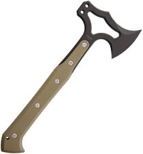 Hogue Ex-t01 Tomahawk 4.75 S-7 Tool Steel Black Axe Head Green G-10 Handle
