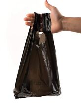 110 Large Plastic Black T-shirt Bags 8 X 16 Inch Shopping Grocery Bags 3000ct