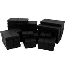 Matte Black Cotton Filled Jewelry Boxes Lots Of 25-50-100
