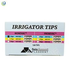 Dental Periodontal Endodontic Irrigation Syringe Monovac Tips 23 Gauge 100box