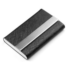 Pu Leather Pocket Card Holder Metal Business Id Credit Card Holder Case Wallet