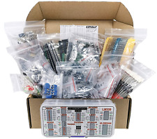 Components Assortment Kit Bag Resistors Polyester Capacitors Transistors 2000pcs