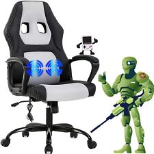 Massage Gaming Chair Home Office Desk Chair Adjustable Reclining Computer Chair