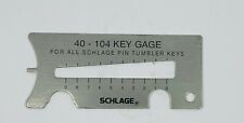 Schlage 4-in-1 Key Gauge Decoder Clip Remover Pin Depressor - Locksmith Tool