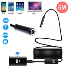 5m 8led Wifi Borescope Endoscope Snake Inspection Camera For Iphone Android Ios