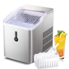 26lbs24h Portable Silver Bullet Ice Maker Machine Countertop Wice Scoopbasket