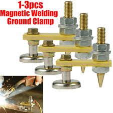 1-3 Magnetic Welding Ground Clamps Metal Holder Magnet Head Support Without Tail