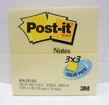 Post-it Original Pads In Canary Yellow Value Pack 3 X 3 100 Sheetspad