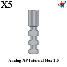 5pcs Prosthetic Analog Np Internal Hex 2.0 Titanium Dental Lab Implant