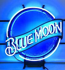 Blue Moon Beer Bar Open 20x16 Neon Light Lamp Sign With Hd Vivid Printing