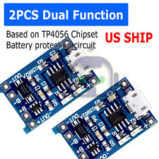 2pcs 5v 1a Micro Usb Tp4056 18650 Lithium Battery Charging Board Charger Module
