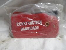 Tag - Construction Barricade Red With Zip Ties Pkg Of 25