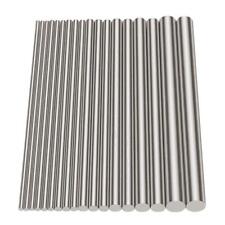 18pcs Stainless Steel Solid Round Rod Lathe Bar Stock Assorted For Diy Craft ...