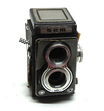Very Rare French 6x6 Sem Semflex Tlr Camera Som Berthiot Anastigmat 4.575 Lens