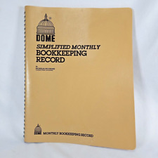 Dome Simplified Monthly Book Keeping Record No. 612 By Nicholas Picchione