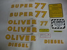 Oliver Super 77 Diesel Tractor Decal Set