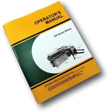 Operators Manual For John Deere 336 Series Balers Owners Hay Square Twine Wire
