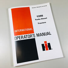 International Farmall 1256 Turbo Diesel Tractor Operators Owners Manual