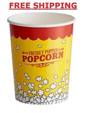 500-pack 32 Oz. Popcorn Cup Round Paper Movie Theatre Concession Stackable New
