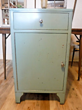 Vintage Medical Cabinet-industrial Storage Cabinet 100 Functional Turquoise Clr