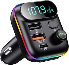 Bluetooth Car Adapter Fm Transmitter Usb Aux Radio Handsfree Mp3 Music Player
