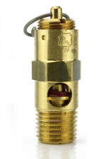 165 Psi Air Compressor Safety Relief Pop Off Valve Solid Brass 14 Male Npt New