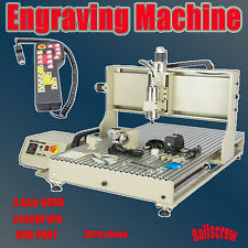 Usb Cnc 6090 Router 4axis Engraver Wood Milling Machine 2.2kw Er20 Controller