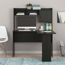 Mainstays L-shaped Desk With Hutch Black Oak