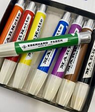 Vintage Eberhard Faber Design Art Markers Mix Of Colorstips Lot Of 8 Smelly Usa
