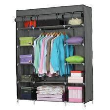 5 Layers Door Portable Closet Wardrobe Clothes Rack Storage Organizer Shelf Us