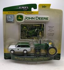 162 Scale Ertl 15114 John Deere Set- 1969 Chevy Blazer Truck 4320 Tractor New