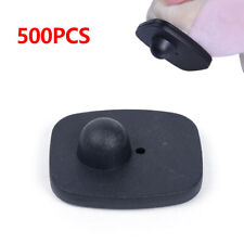 500 Pcs Checkpoint Eas Retail Security Hard Tags W Pins For Rf Anti-theft Alarm