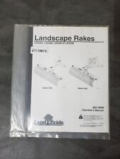 Land Pride Lr25 Lr35 Landscape Rake Operators Manual
