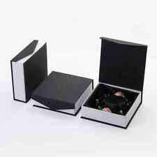 20 Pcs Black Bracelet Gift Box Wholesale Premium Soft Leather Paper