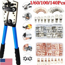 140x Assortment Car Auto Copper Ring Terminal Wire Crimp Connector Cable Battery