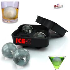 Ice Balls Maker Round Sphere Tray Mold Cube Whiskey Ball Cocktails Silicone