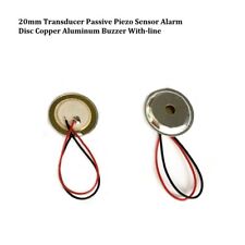 20mm Transducer Passive Piezo Sensor Alarm Disc Copper Aluminum Buzzer With-line