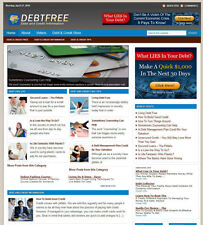 Debt Advice Blog Store Website With Amazon-adsense-clickbank Hosting