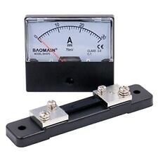 Baomain Dh-670 Dc 0-30a Analog Amp Panel Meter Current Ammeter Shunt 1pcs
