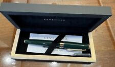 Nib Levenger True Writer Select Fountain Pen Green Fine Nib Wood Box Retail 140